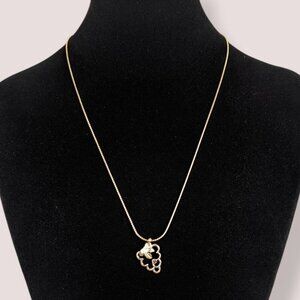 V. Avon Grape Openwork Pendant Necklace